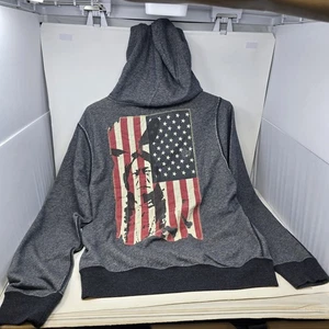 Ralph Lauren Denim And Supply Sudadera con Capucha Indigo Bandera Nativa Americana XLarge Cremallera - Imagen 1 de 12