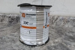 Southwire 11596401 500 Ft L 10 AWG 600V White Stranded Building Wire - Picture 1 of 9
