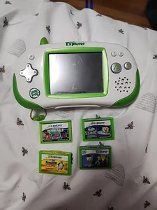 Leapfrog Leapster Explorer 39100 Learning Handheld System Bundle: 4 Games - Picture 1 of 3