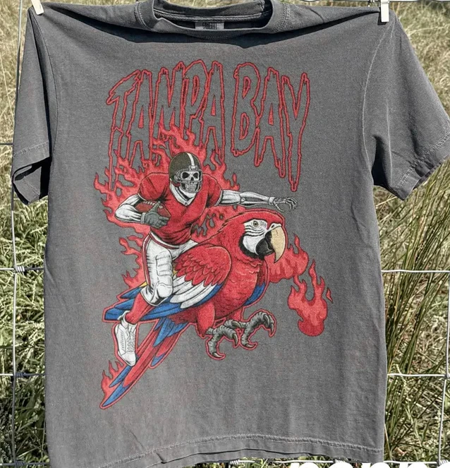 Camisa de fútbol americano vintage de Tampa Bay, camiseta de los Buccaneers NFL carbón VK05640 Foto 1 de 1