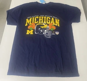 Maglia Michigan Wolverines 2021 Capital One arancione ciotola blu taglia large calcio - Foto 1 di 5
