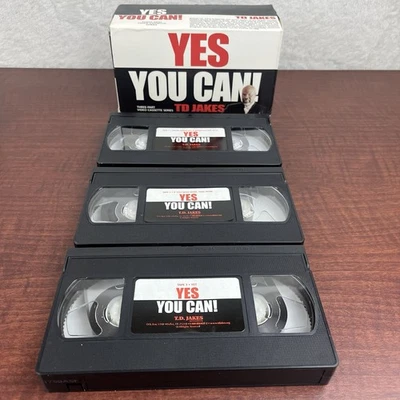 Bishop T.D. Jakes Yes You Can! VHS 3 Tape Set The Potters House - Image 1 of 4