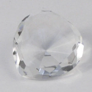 Diamante Corazón Cristal Mesa Boda Decoración 4cm - Imagen 1 de 1