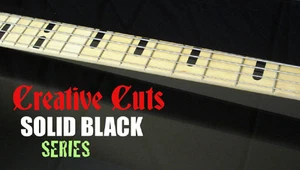 Calcomanía con incrustación de marcador de trastes negro estilo Billy Sheehan Attitude 3 para CUALQUIER BAJO - Imagen 1 de 5