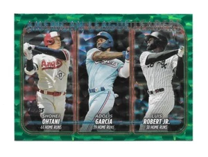 2024 Topps Series 1 S. OHTANI - A.GARCIA - L. ROBERT Jr LL Green Foilboard #/499 - Picture 1 of 1