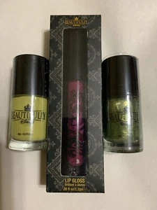 Beautifully Disney Nail Polish x 2 and lip gloss x 1 Sealed - Picture 1 of 2