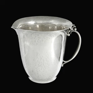 Georg Jensen. Hammered Sterling Silver Jug #456 - 1925-32 Hallmarks - Picture 1 of 5