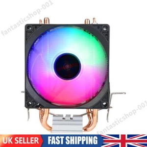 RGB Cooling Fan 2 Heat Pipe 9cm CPU Cooling Fan Hydraulic Bearings for INTEL AMD - Afbeelding 1 van 12