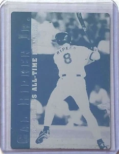 1/1 CAL RIPKEN JR. 1996 CLASSIC CARD PRINTING PLATE BALTIMORE ORIOLES IRON MAN - Picture 1 of 2