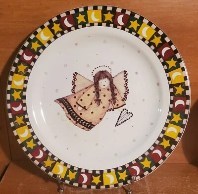Sakura GATHERING OF ANGELS Chop plate(s), 12 1/2" Debbie Mumm, New with tags NWT - Image 1 of 4