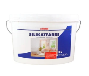Wilckens Silikatfarbe 5 Liter Innenfarbe auf Silikatbasis Weiß Matt hoch deckend - Bild 1 von 1