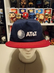 90er Vintage ROYCE'S AT&T Trucker Snapback blau und rot Mütze Made in USA  - Bild 1 von 9