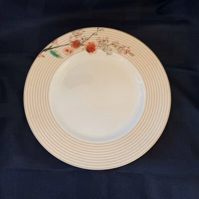 Lenox Simply Fine Chirp Stripes TAN Dinner Plate Bone China 1st Quality NWT - Image 1 of 2