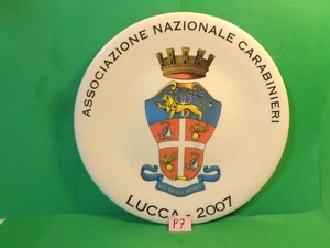 Associazione Nazionale Carabinieri 2007 Lucca 8 1/8" Wall Plate (Used/EUC) - Picture 1 of 9