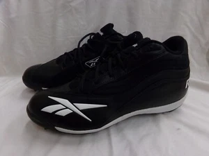 Authentische schwarze Baseball- oder Fußballschuhe von Reebok für Herren Größe 14 ~ neu ohne Etikett - Bild 1 von 5