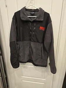 NRA National Rifle Association Life Member Men’s Fleece Jacket 2XL Black Gray - Picture 1 of 4