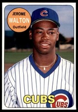 1990 BASEBALL CARD MAGAZINE '69 TOPPS REPLICAS #27 JEROME WALTON CHICAGO CUBS