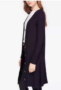 Free People We The Free Duster Cardigan Womens XS Sparkly Metallic Long Button - Picture 1 of 9
