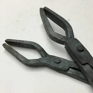  Pinzas de herrero, pinzas forjadas a mano para forja yunque tornillo cuchillo fabricación V - Imagen 1 de 4