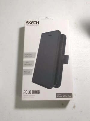 Funda Cartera Libro Polo Skech Negra iPhone 6+,7+,8+ Foto 1 de 3
