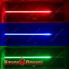 Épée lumineuse Saber Shogun avec son 3 couleurs DEL batterie rechargeable cosplay