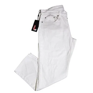 Rag & Bone Dre White Stretch Denim Low-Rise Slim Boyfriend Jeans Size 32 - Picture 1 of 11