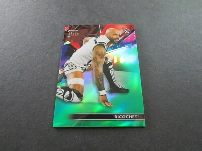 2021 Topps Finest WWE Ricochet Card #33 Green Refractor 47/99 - Image 1 of 2