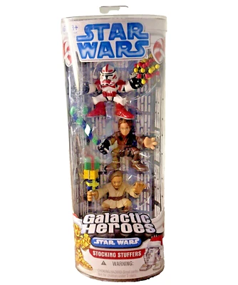 Galactic Heroes Stocking stuffer Obi-Wan Kenobi Anakin Skywalker Shock Trooper - Image 1 of 4