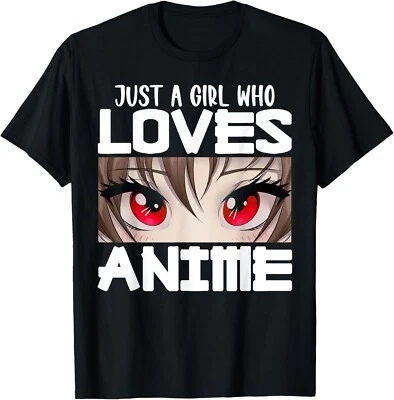 Anime Gifts For Girls Just A Girl Who Loves Anime Gift Unisex T-Shirt - Image 1 of 4