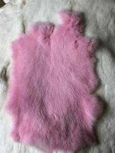 1Pcs 100% Genuine Rabbit Fur Real Skin Tanned Leather Hide Craft Soft Pelts New