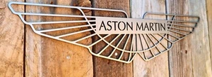Aston Martin Metal Sign - Steel - UK Made - Garage Sign - Dad Gift Hand Finished - Picture 1 of 4