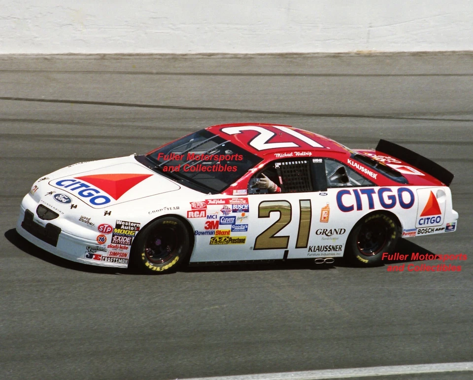 MICHAEL WALTRIP #21 1997 WOOD BROTHERS RETRO CITGO 8X10 FOTO NASCAR WINSTON CUP Foto 1 de 1