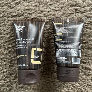 Every Man Jack Body Set Of 2. Sandalwood 2-in-1 Shampoo+Conditioner NEW - Picture 1 of 3