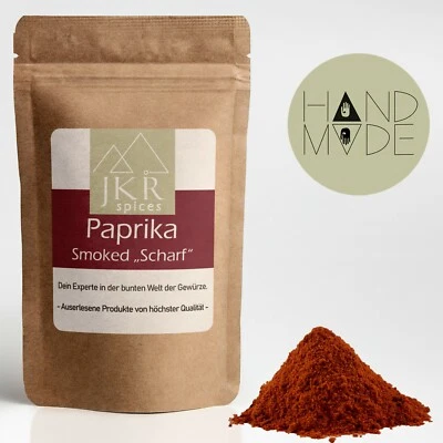 250g Paprika Pulver geräuchert Smoked Paprika scharf geräuchertes Paprikapulver  - Bild 1 von 4