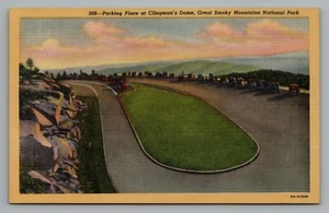 Parking Place at Clingman's Dome Great Smoky Mountains National Park 1938 - Picture 1 of 2