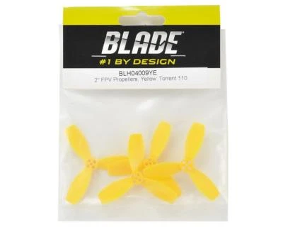 BLH04009YE Blade Torrent 110 FPV Drone Quadcopter 2" FPV Propellers Props Yellow - Image 1 of 3