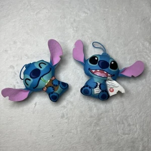 Lot 2 McDonald's Lilo & Stitch 2022 MISCHIEF & SIPPIN STITCH Hanging 4” Plush - Picture 1 of 9