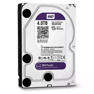 Disco duro interno SATA 4 TB WD púrpura vigilancia CCTV 3,5" PC HDD WD40PURZ - Imagen 1 de 17
