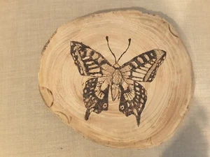 Wood Burning Art Butterfly - Picture 1 of 1