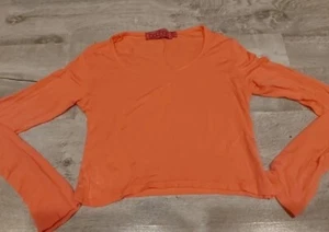Boohoo Orange Crop Top Size 10 Low Postage - Picture 1 of 6