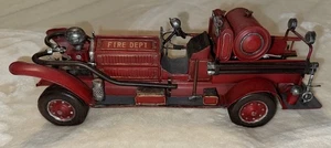 Vintage Model of a 1926 SO Prairie Fire Dept. All Metal Fire Truck 16” X  7” Red - Picture 1 of 12