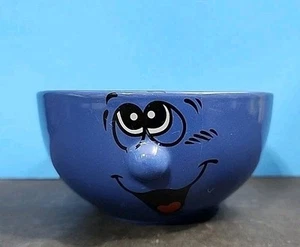 Cuenco de cereales cara divertida 3D cara cerámica 5" diámetro - Imagen 1 de 11
