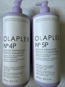 Olaplex No. 4P Blonde Enhancer Toning Shampoo & No. 5P Conditioner 33.8 oz - Picture 1 of 2
