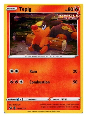Tepig - Promo SWSH: Sword & Shield Promo Cards SWSH172 NM - Image 1 of 2