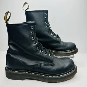 Stivali da combattimento Dr. Martens 1460 W da donna taglia 8 stivali in pelle nera - Foto 1 di 8