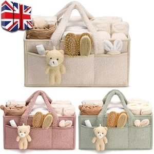 Baby Nappy Caddy Organiser New Born Baby Essentials For New Mum Changing Basket~ - Picture 1 of 11