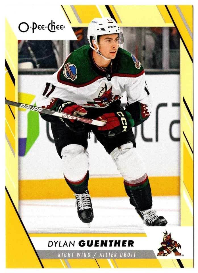 2023-24 UD O-Pee-Chee Yellow Border DYLAN GUENTHER #91 Arizona Coyotes OPC - Image 1 of 1