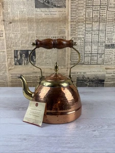 copper kettle old antique great condition Farm House Kitchen Range Cooker Style - Picture 1 of 8