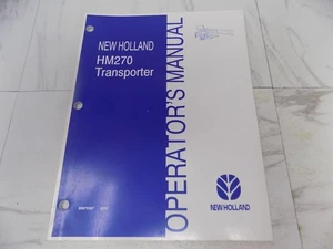 New Holland HM270 Manuale Operatore Trasportatore 86979367 2002 Agricoltura - Foto 1 di 2