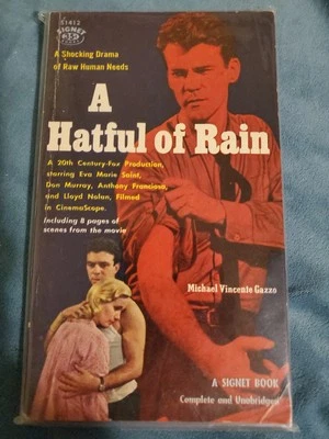 A Hatful of Rain by Michael Vincente Gazzo-Vintage Signet PB Movie Tie In-1957 - Imagem 1 de 3